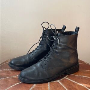 Sam Edelman Black Leather Ankle Boots